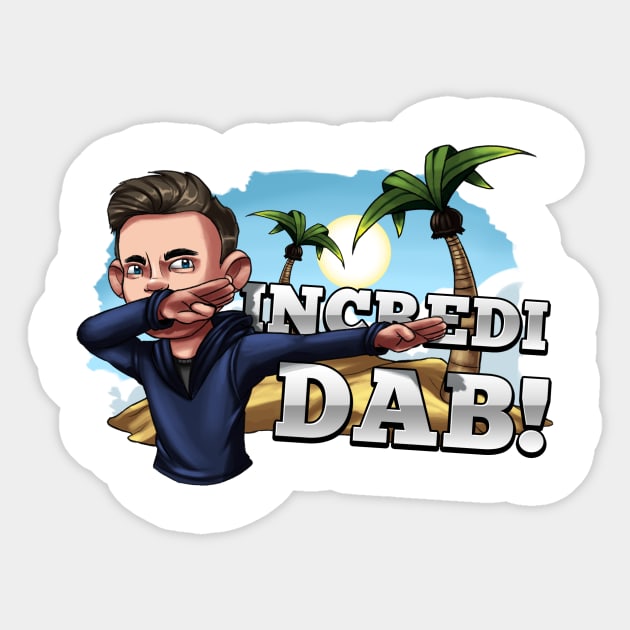 IncrediDAB Tee Sticker by Incredilag